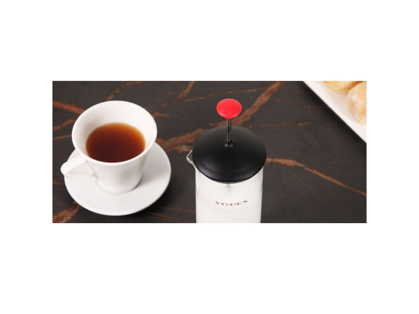 Espumador de leche de Vidrio Foam 450ml Vitrex 5