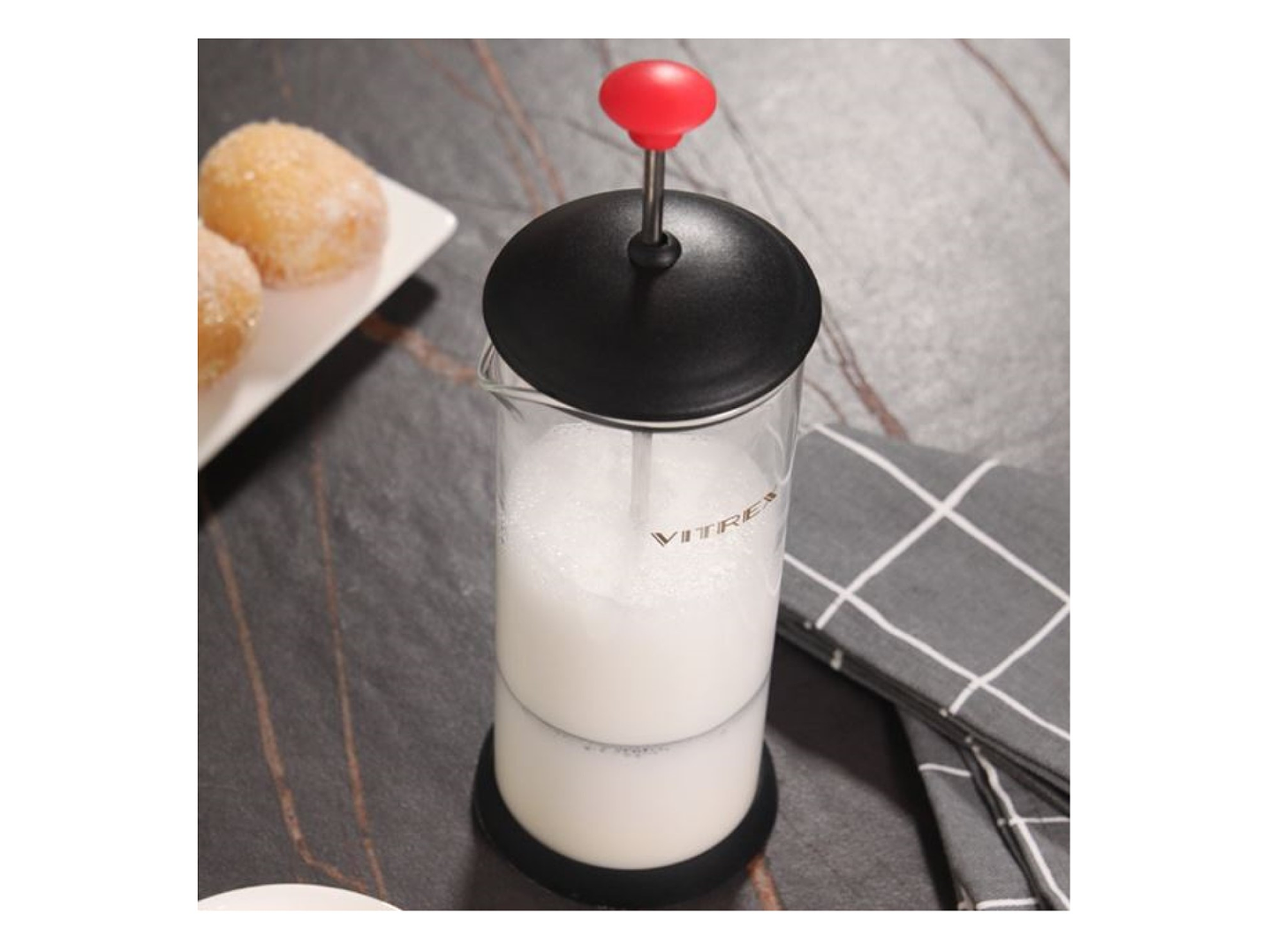 Espumador de leche de Vidrio Foam 450ml Vitrex 6