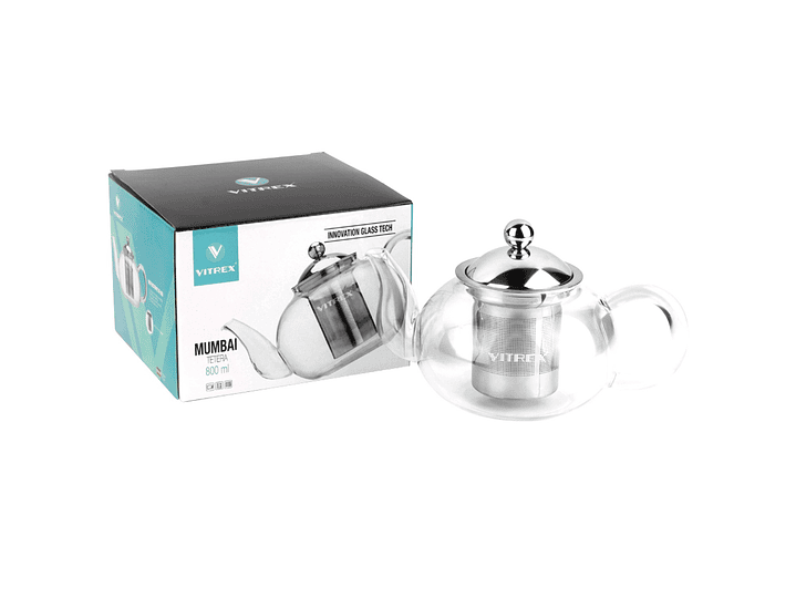 Tetera de Vidrio Mumbai 800ml Vitrex  6