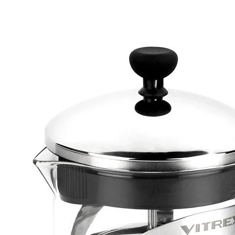 Tetera Embolo de vidrio con filtro 600 ml Indi Vitrex