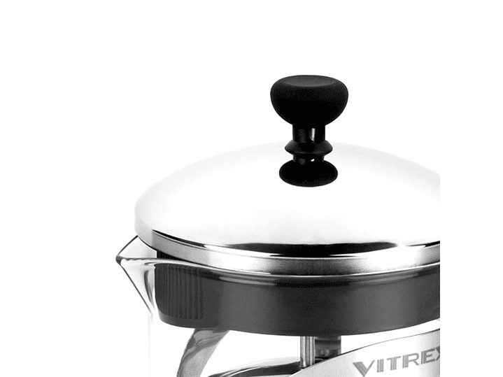 Tetera Embolo de vidrio con filtro 600 ml Indi Vitrex 2