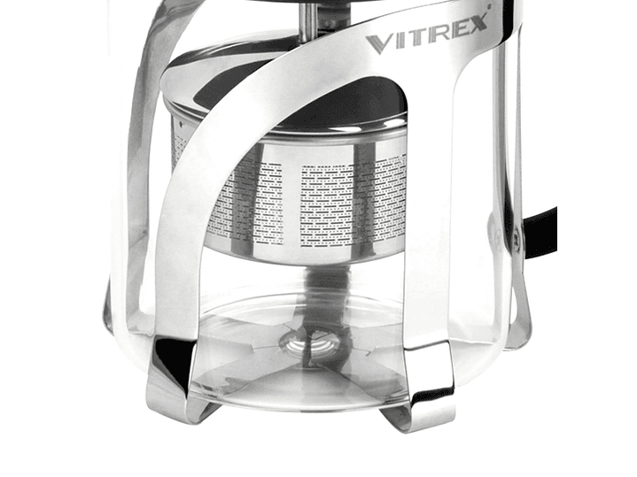 Tetera Embolo de vidrio con filtro 600 ml Indi Vitrex 3