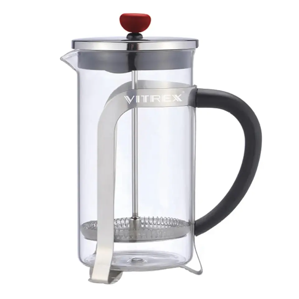 Cafetera de Embolo Chennai 600ml Vitrex 1