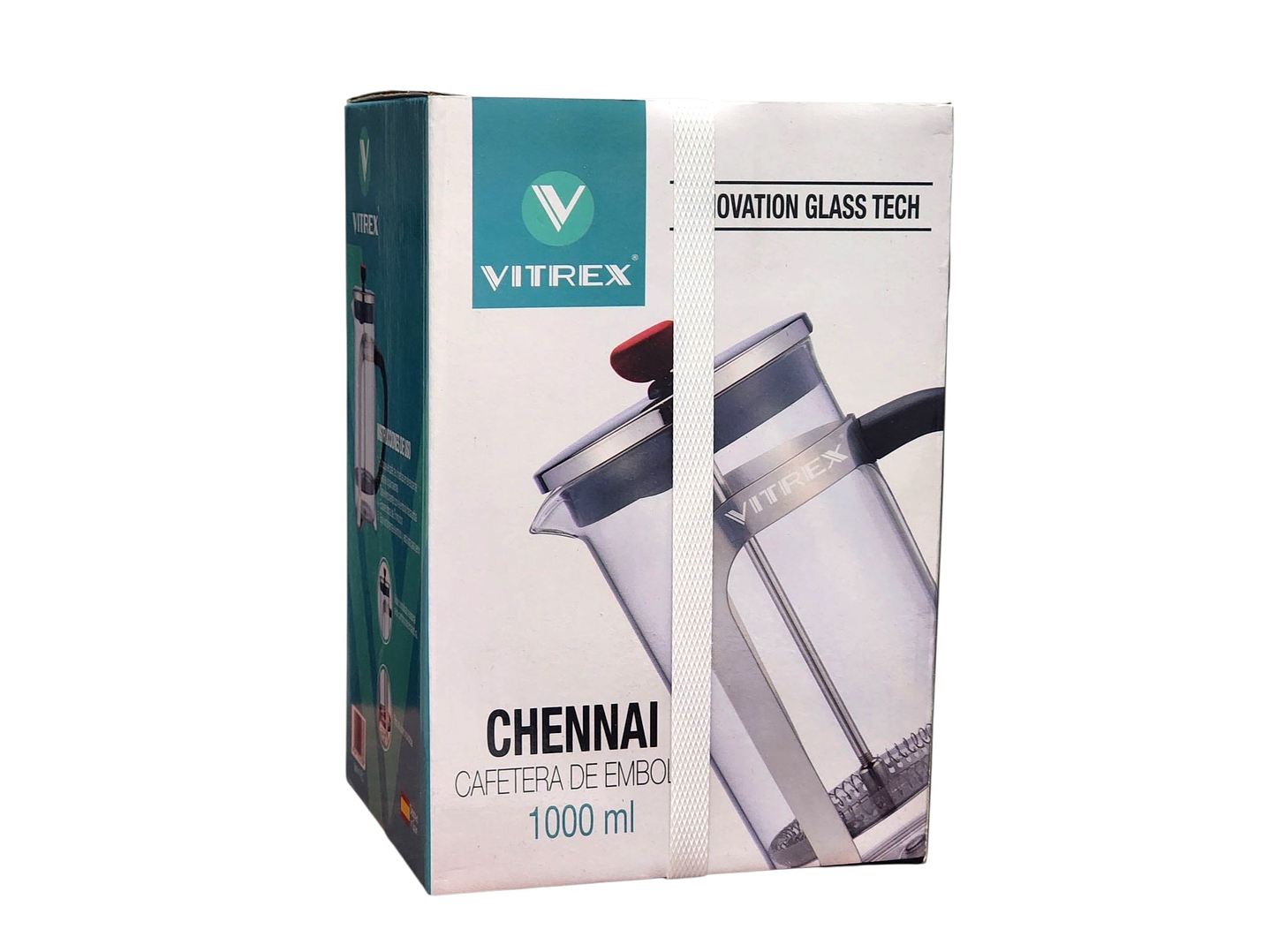 Cafetera de Embolo Chennai 1000 ml Vitrex 6