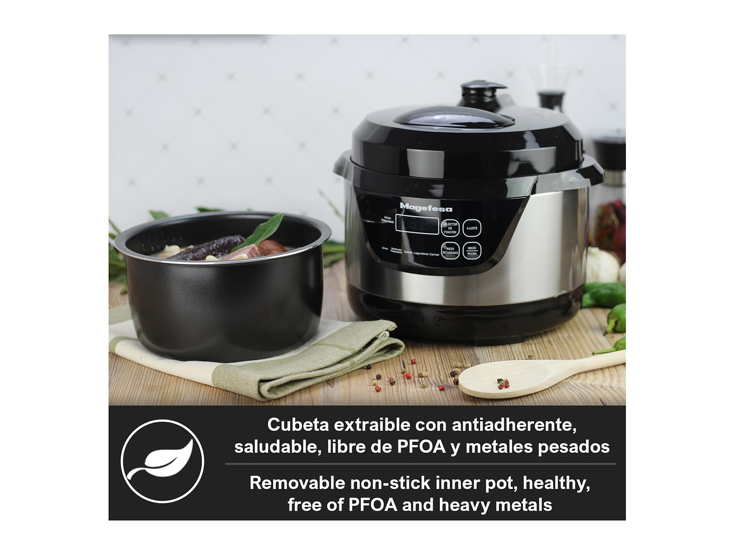 Olla a Presión Eléctrica Magefesa Easy Express 6L MGF6402 6