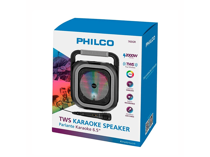 Parlante Portátil Karaoke TWS 6.5