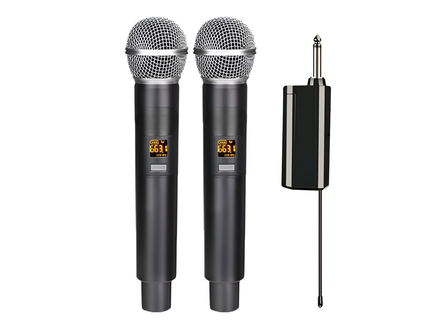 Kit Micrófonos Inalámbricos UHF Philco WM314 con Receptor  3