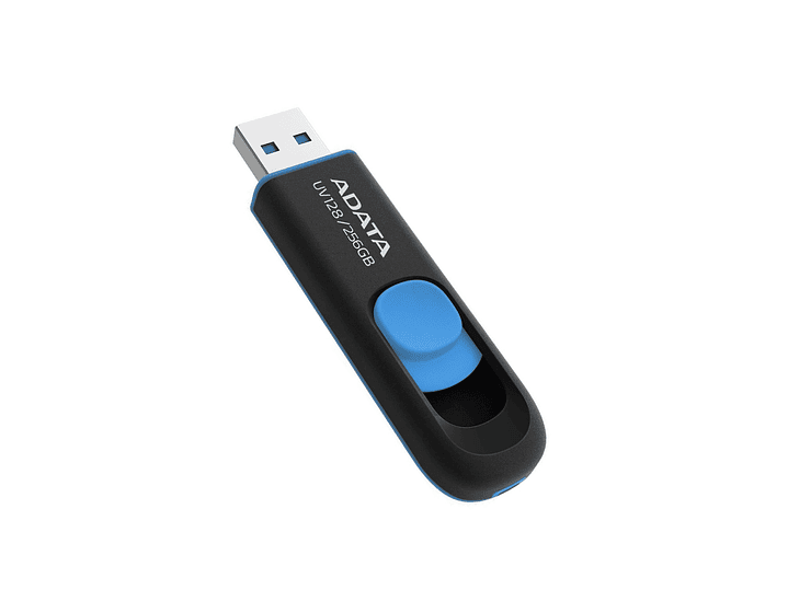 Pendrive Adata UV128 256gb 3.2 Gen 1 Retráctil Negro 1