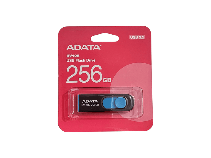 Pendrive Adata UV128 256gb 3.2 Gen 1 Retráctil Negro 3