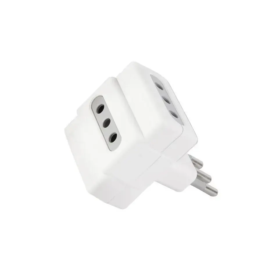 Enchufe Adaptador Triple 1500W ME-1103 Macrotel 1