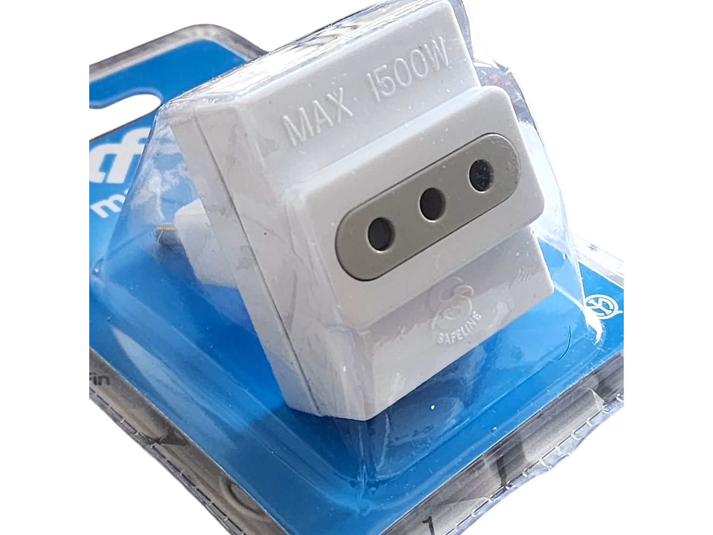 Enchufe Adaptador Triple 1500W ME-1103 Macrotel 2