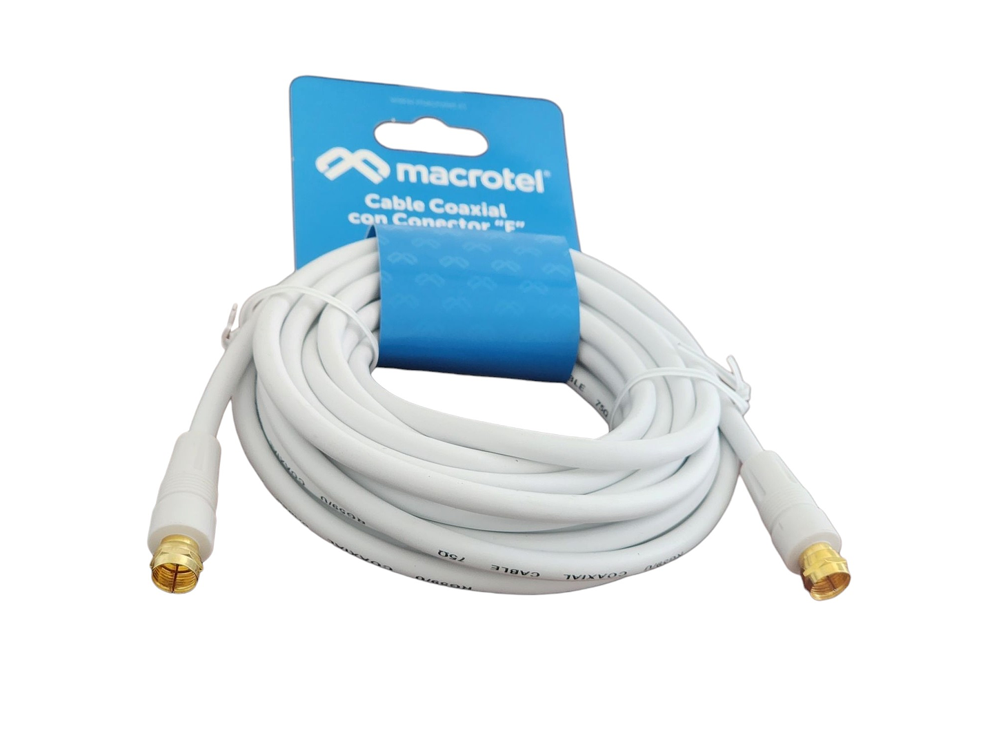 Cable Coaxial RG-59/U 5 mt con Conector “F” Macho MV-812 3