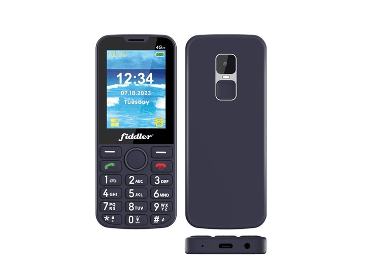 Teléfono Celular Senior Fiddler D117 4G Negro 4