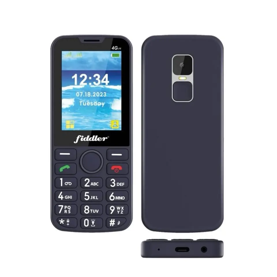 Teléfono Celular Senior Fiddler D117 4G Negro 4