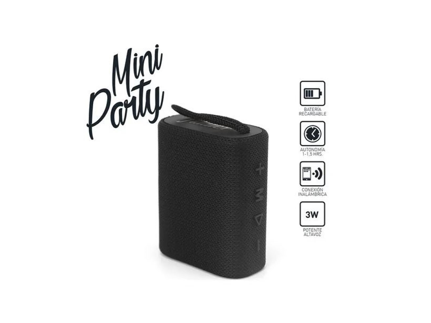 Parlante Portátil Bt TWS Fiddler Mini Party FD-3811 Negro 2