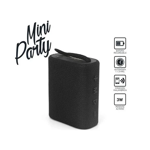 Parlante Portátil Bt TWS Fiddler Mini Party FD-3811 Negro