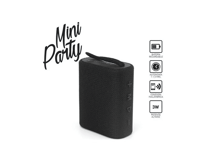 Parlante Portátil Bt TWS Fiddler Mini Party FD-3811 Negro 2