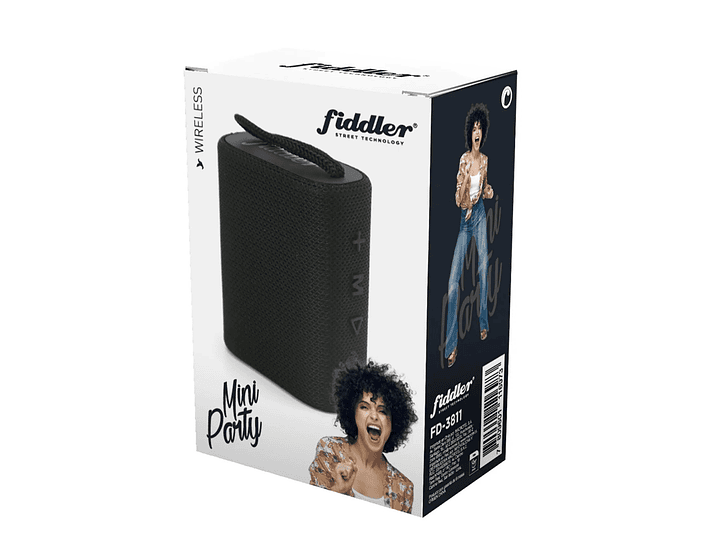 Parlante Portátil Bt TWS Fiddler Mini Party FD-3811 Negro 3