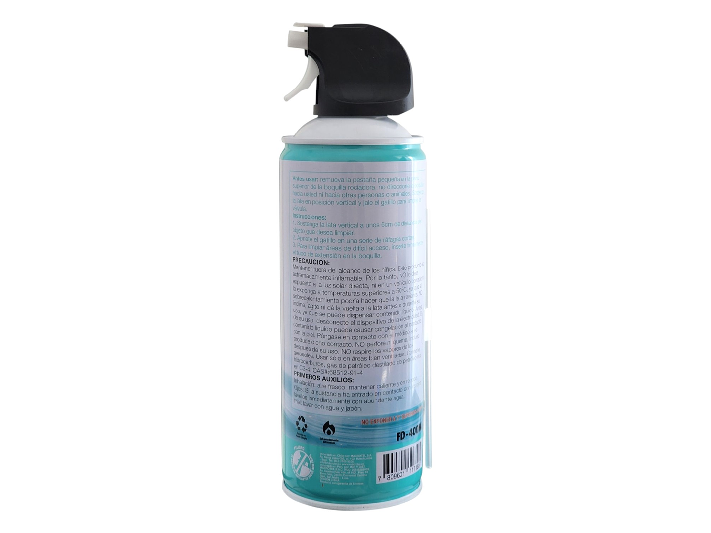 Aire Comprimido para Limpieza 400ML Fiddler 5