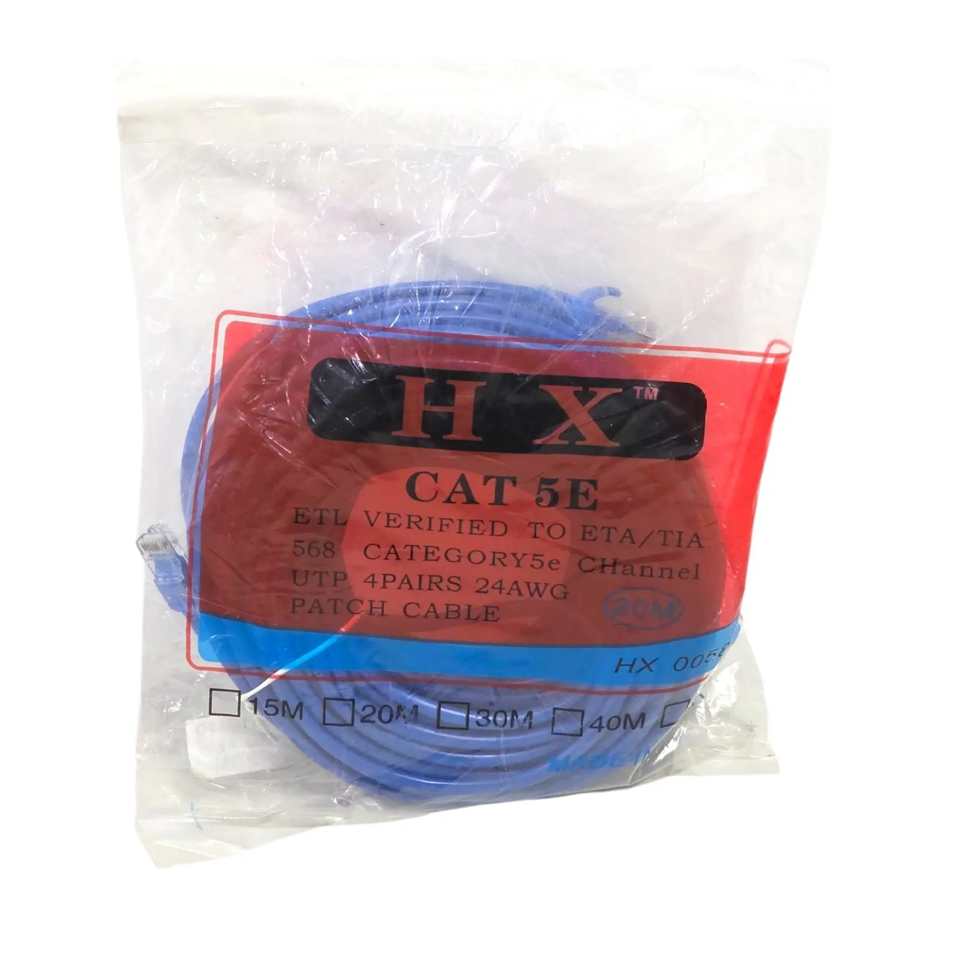 Cable de Red Utp 20 Metros Cat5 Patch Cord 3