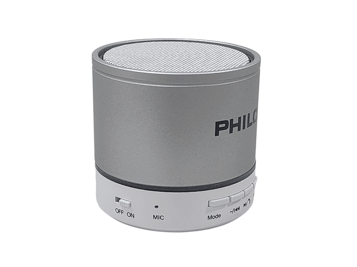 Mini Parlante Portátil Bt 3W USB FM P295 Philco Plata 4