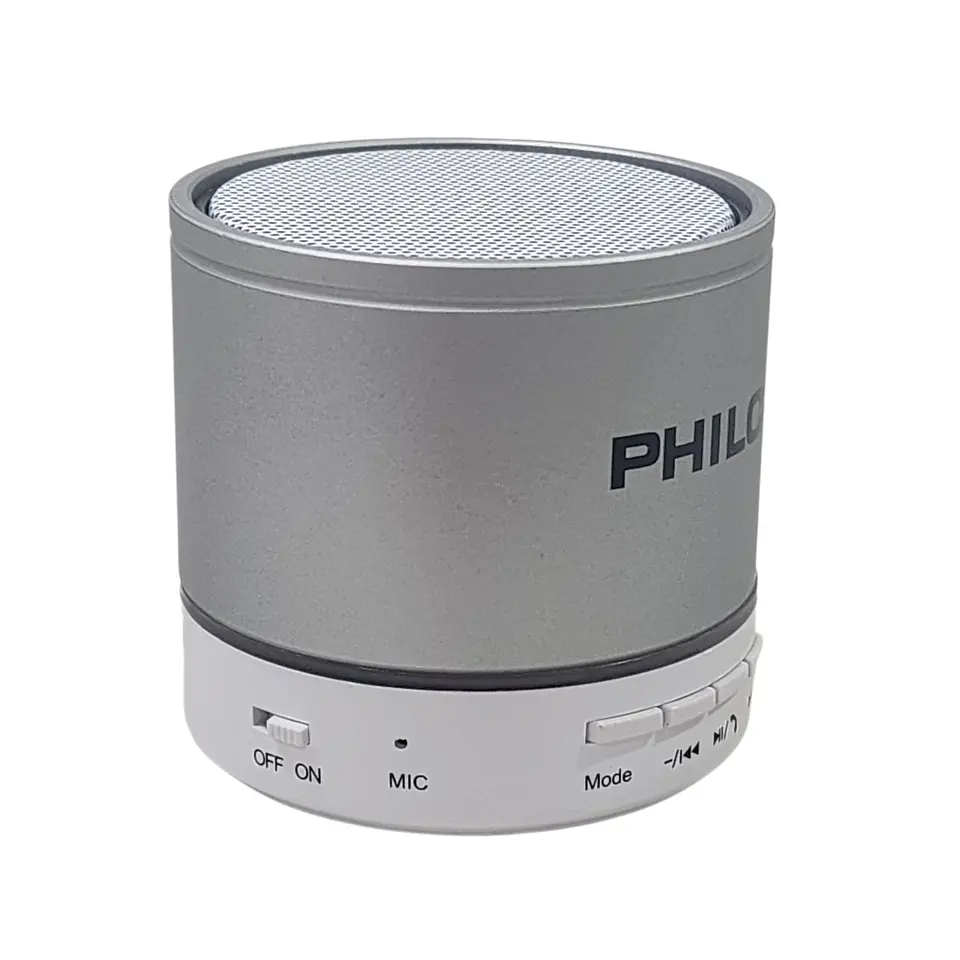 Mini Parlante Portátil Bt 3W USB FM P295 Philco Plata 4