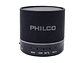 Mini Parlante Portátil Bt 3W USB FM P295 Philco Negro - Miniatura 1