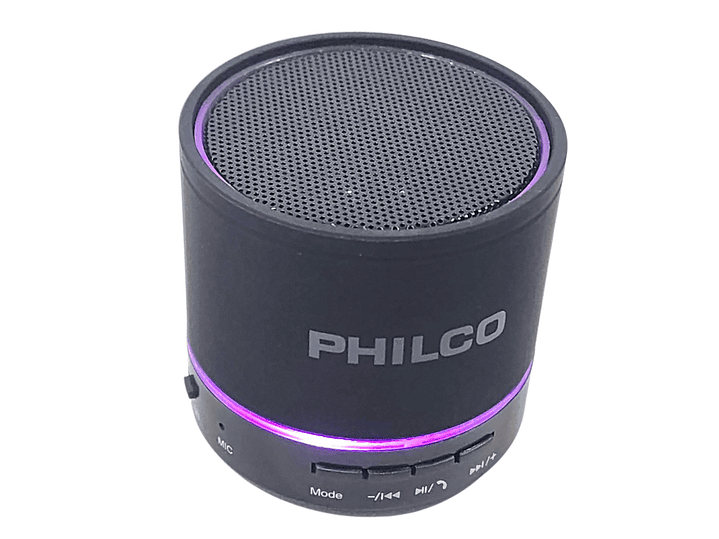 Mini Parlante Portátil Bt 3W USB FM P295 Philco Negro 3