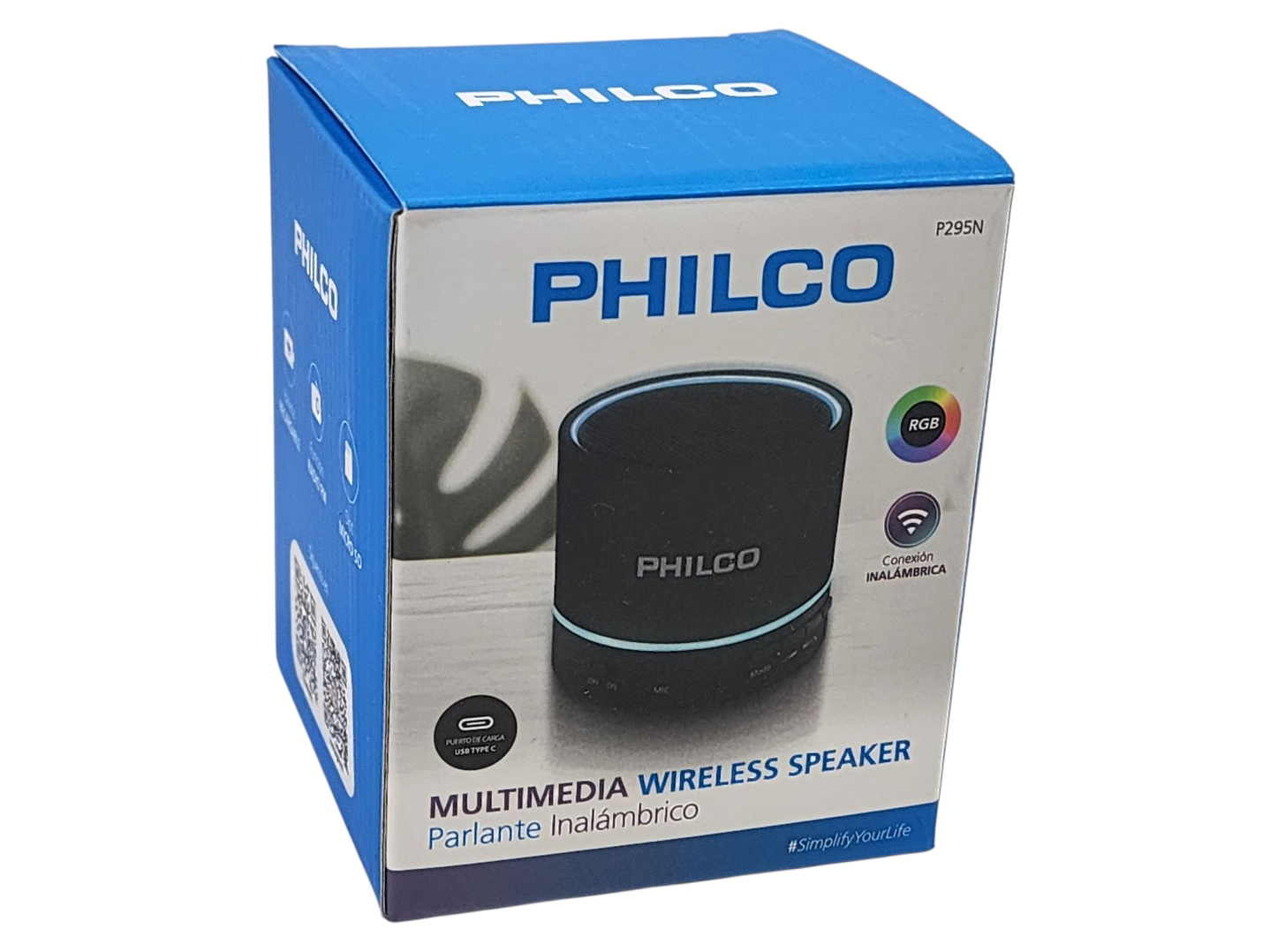 Mini Parlante Portátil Bt 3W USB FM P295 Philco Negro 5