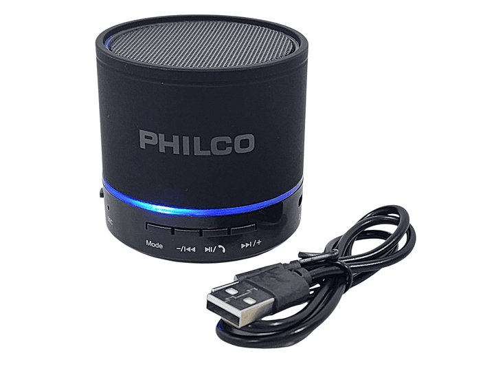 Mini Parlante Portátil Bt 3W USB FM P295 Philco Negro 7