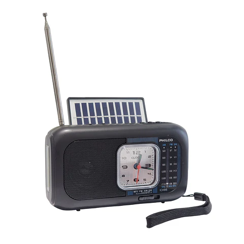 Radio Portátil Recargable con Panel Solar Bt PLCICX66 Philco