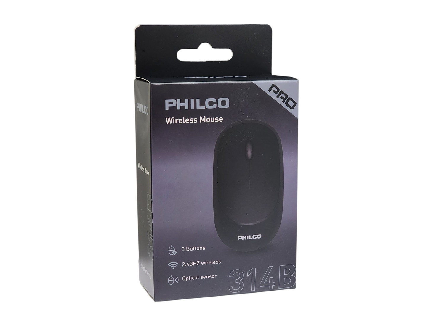 Mouse Inalámbrico Philco Pro 2.4G Negro PPR7314B 6
