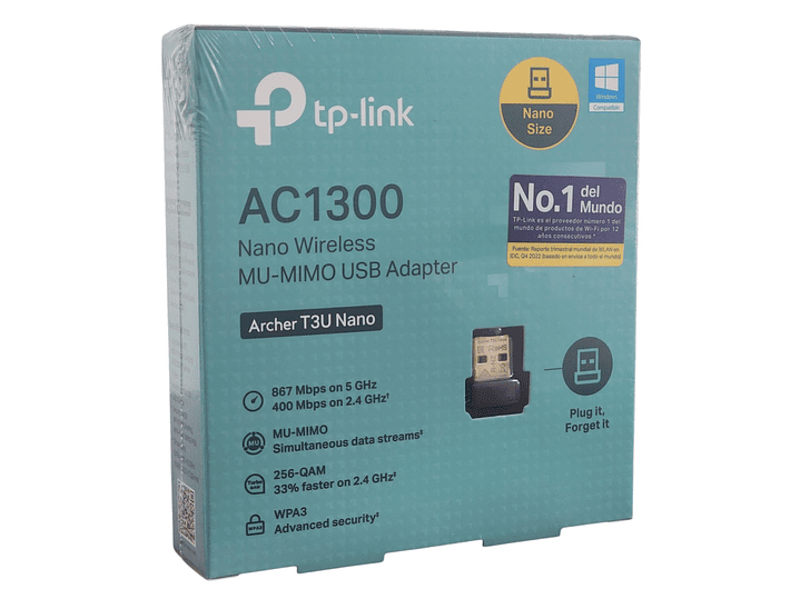 Adaptador Wi-Fi USB TP-Link AC1300 Doble Banda + MU-MIMO 5