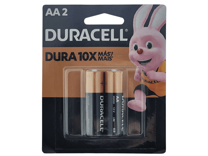 Pack 2 Pilas Alcalinas Aa Duracell Blister 1