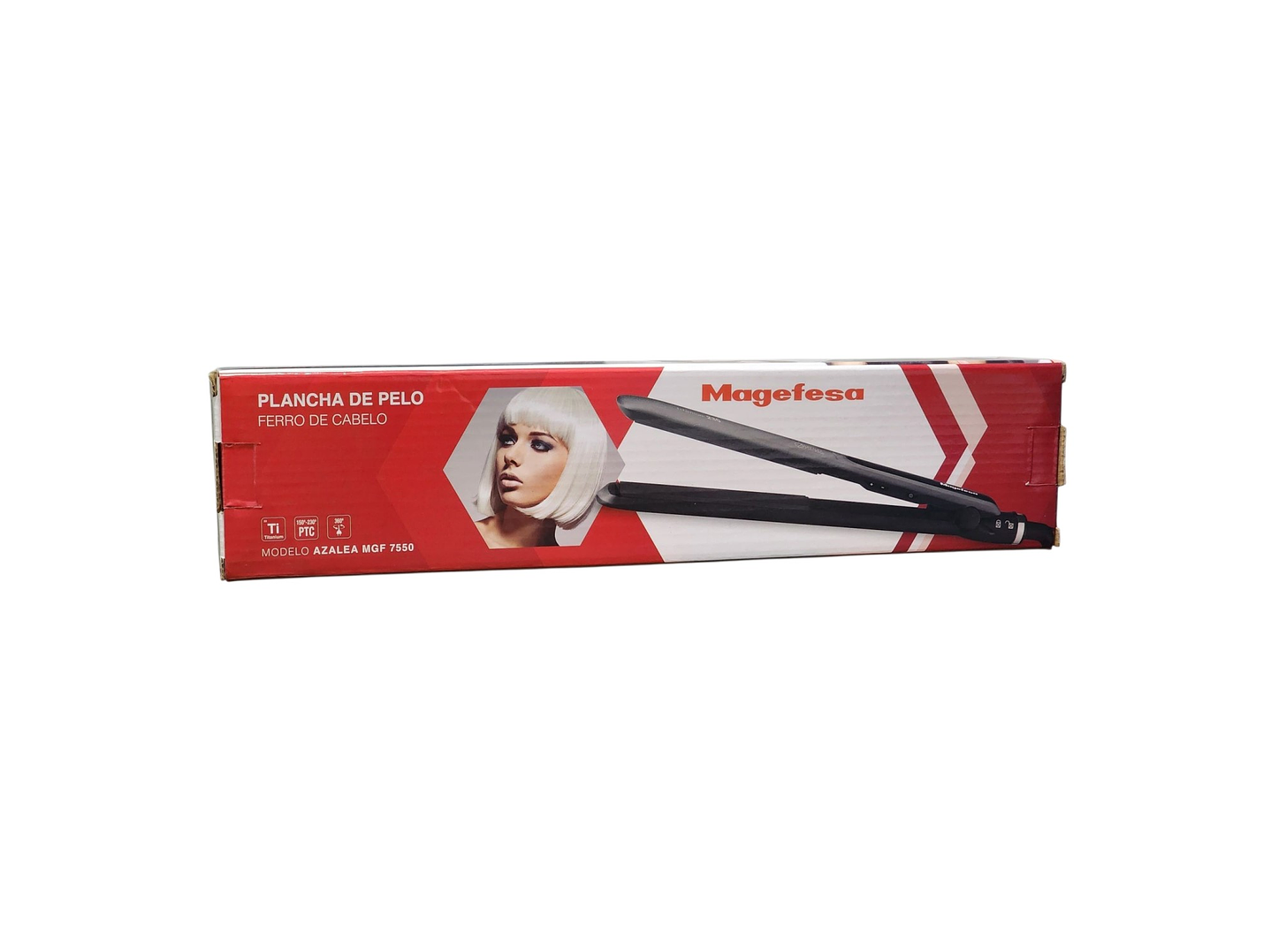 Plancha Pelo 45w Titanio 230°C Azalea MGF7550 Magefesa  4