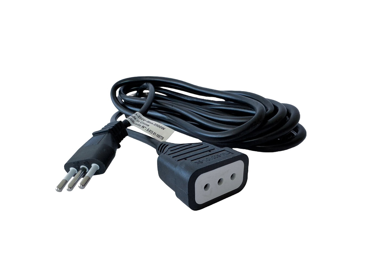 Alargador Extensión Eléctrica 5 mts Tecmaster TM-800101-bk  1