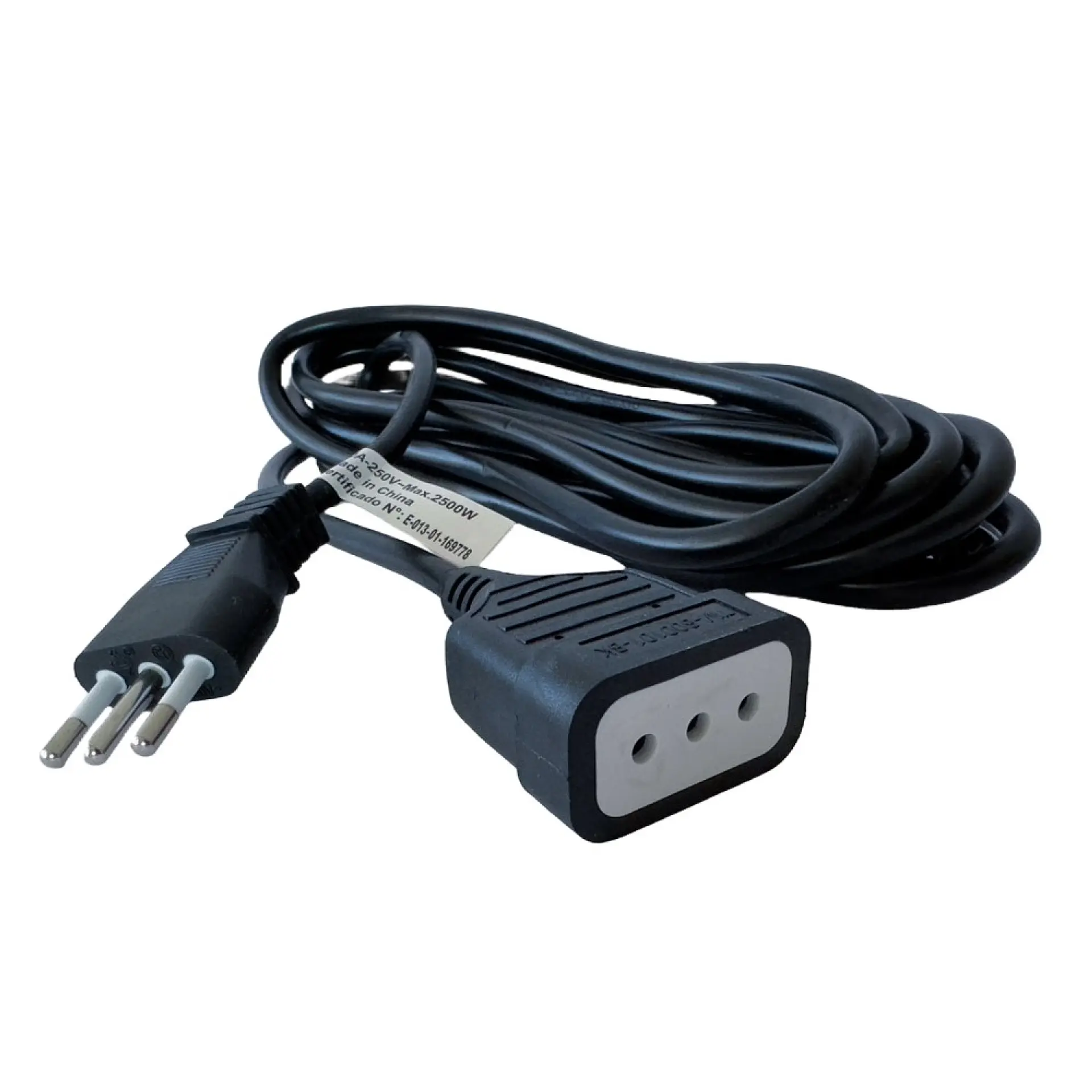 Alargador Extensión Eléctrica 5 mts Tecmaster TM-800101-bk  1