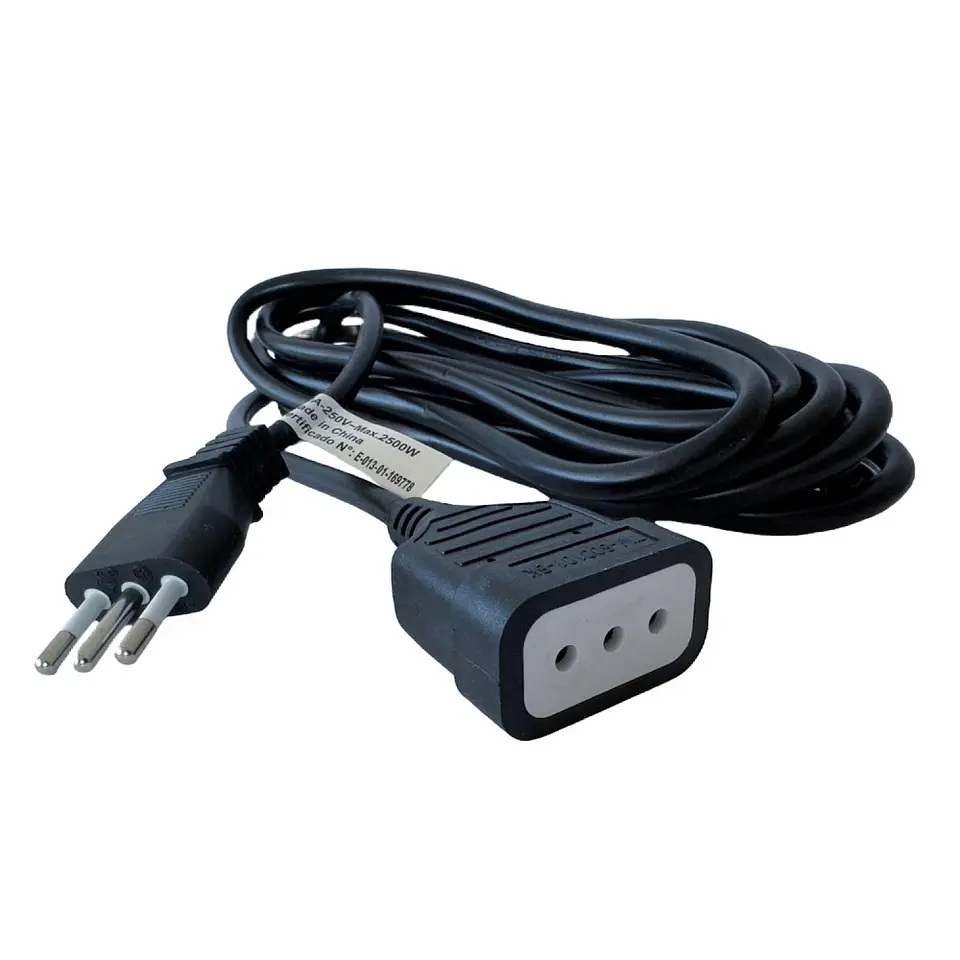 Alargador Extensión Eléctrica 5 mts Tecmaster TM-800101-bk  1