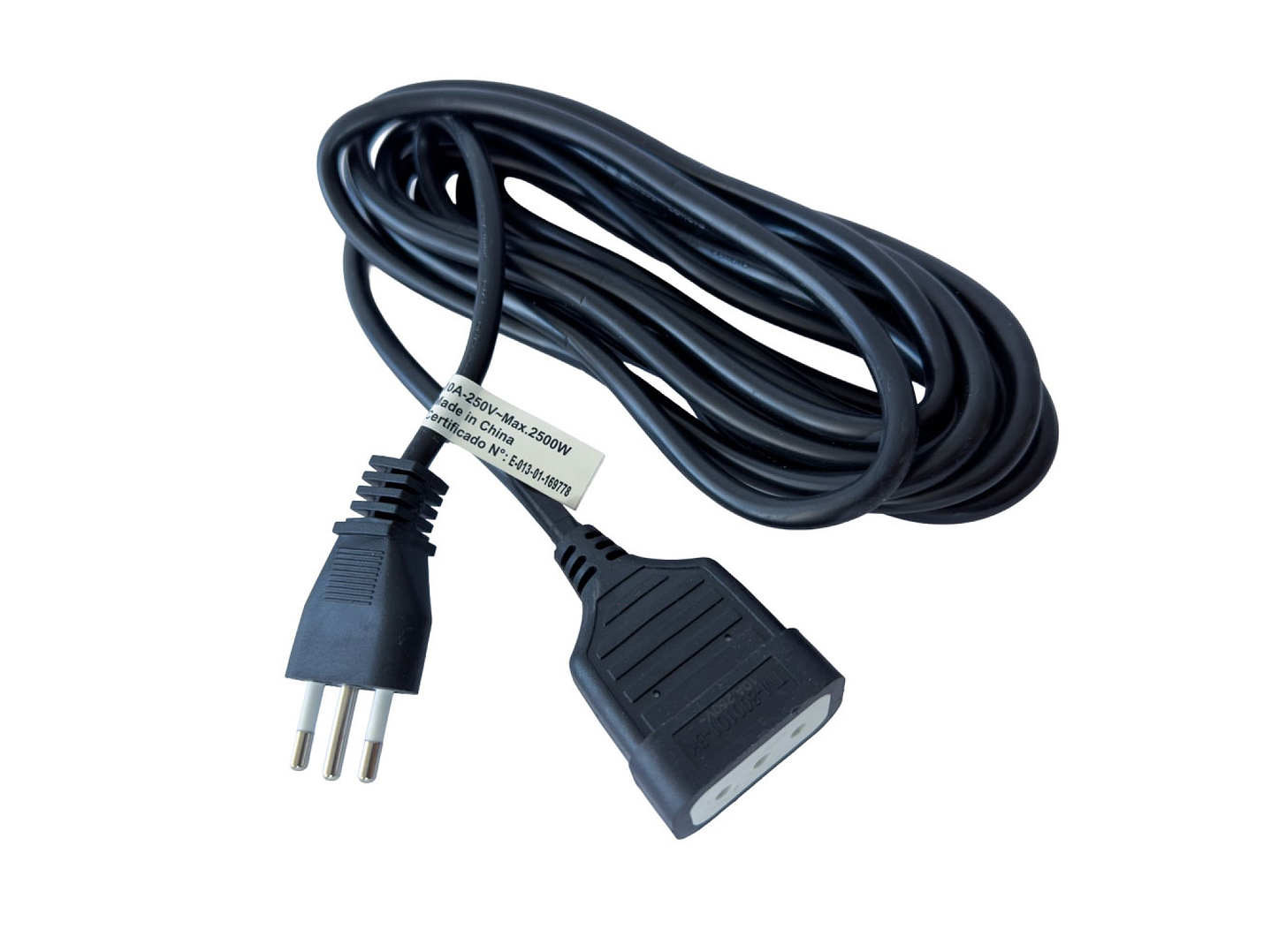 Alargador Extensión Eléctrica 5 mts Tecmaster TM-800101-bk  2