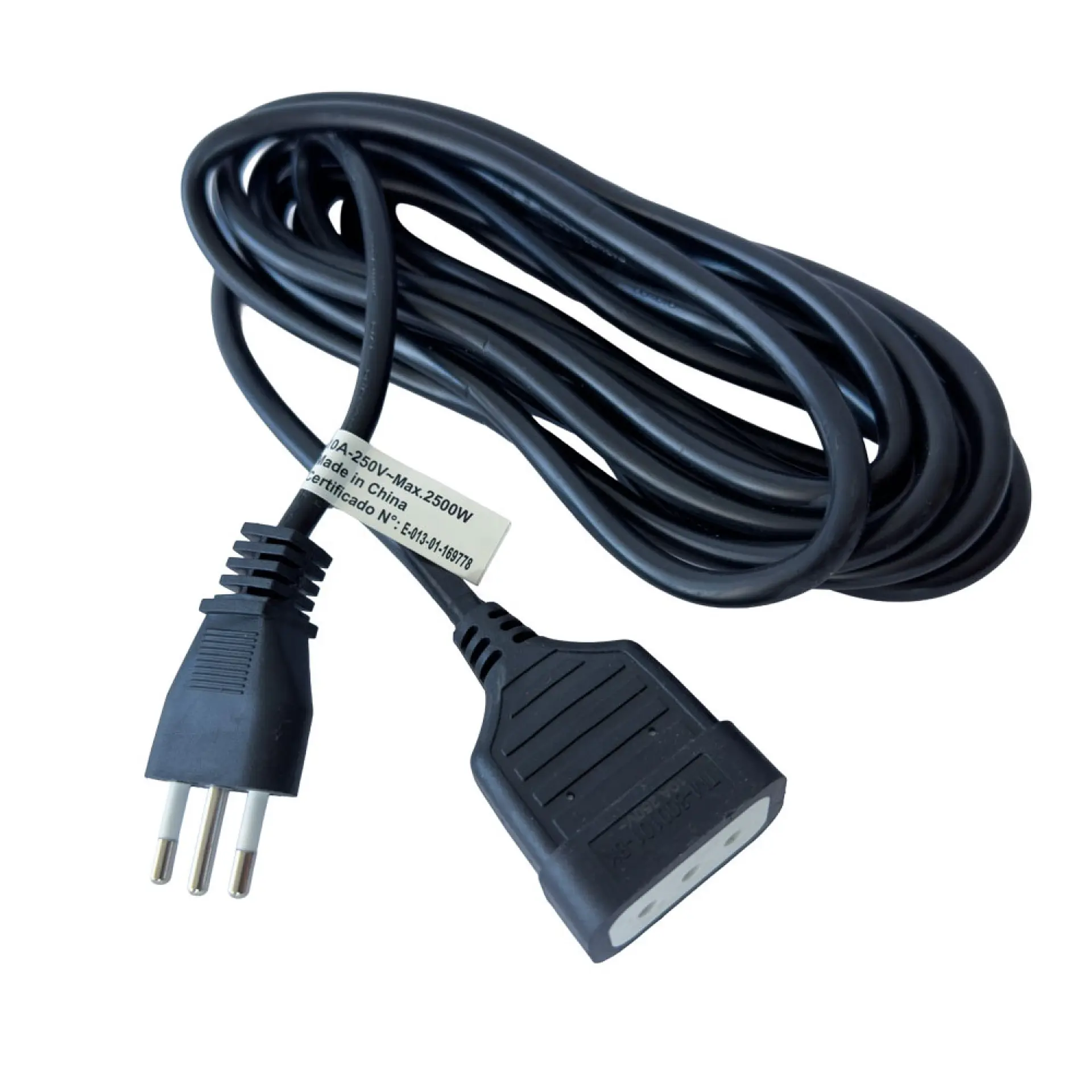 Alargador Extensión Eléctrica 5 mts Tecmaster TM-800101-bk  2