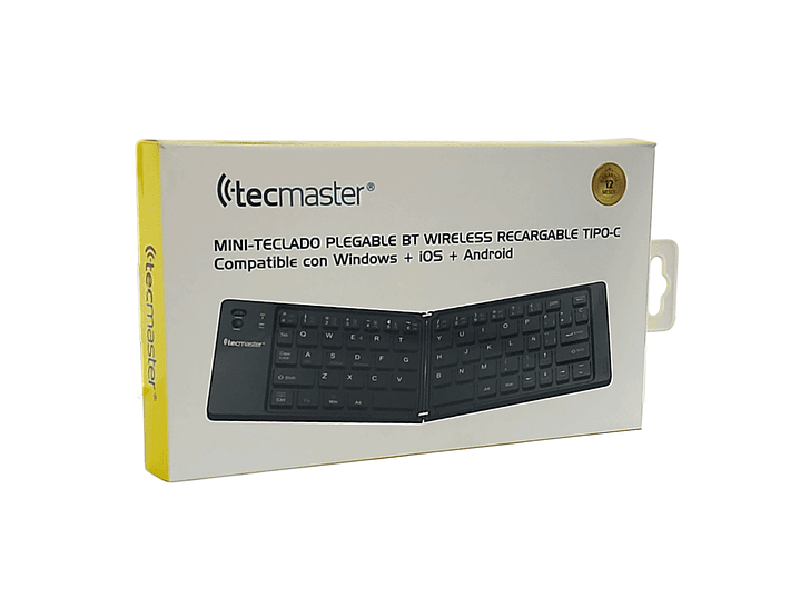Mini-Teclado Plegable Bt Recargable Tipo-C Tecmaster 2