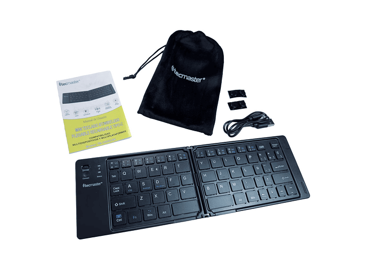 Mini-Teclado Plegable Bt Recargable Tipo-C Tecmaster 8