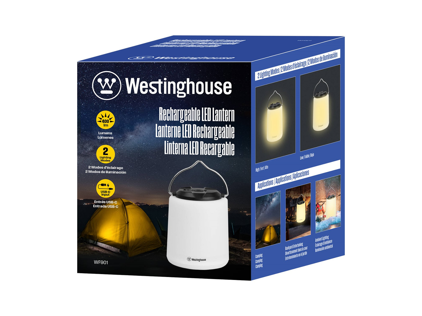 Linterna Farol LED WF901 Recargable 400lm 360° Westinghouse 5