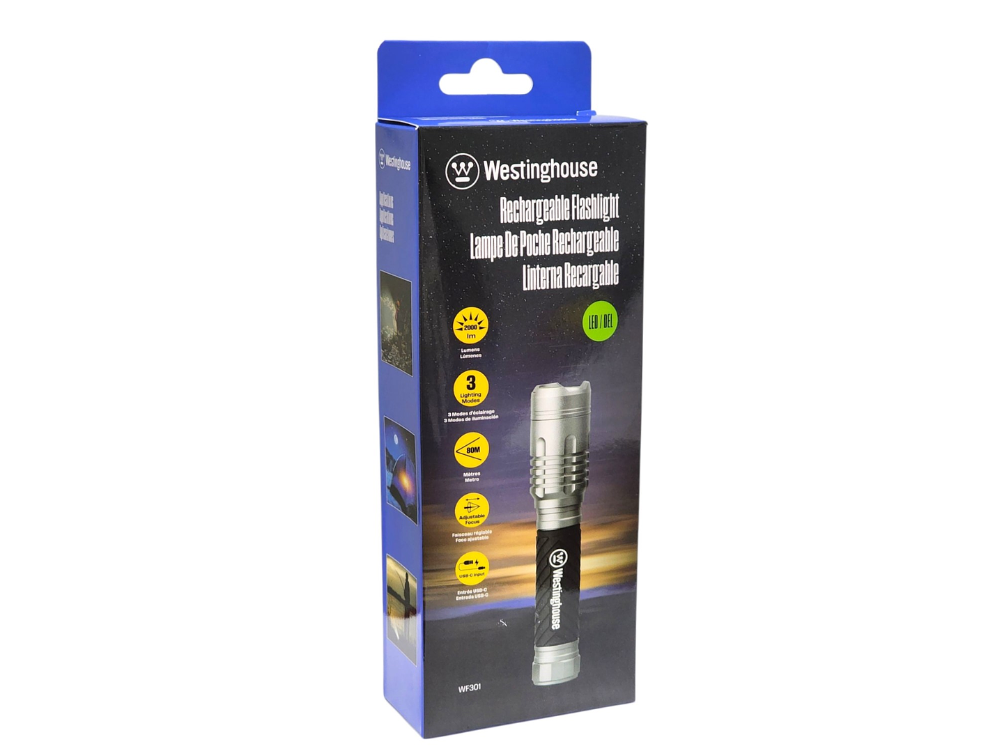 Linterna Recargable 2000 lúmenes Wf301-Cbh Westinghouse 3