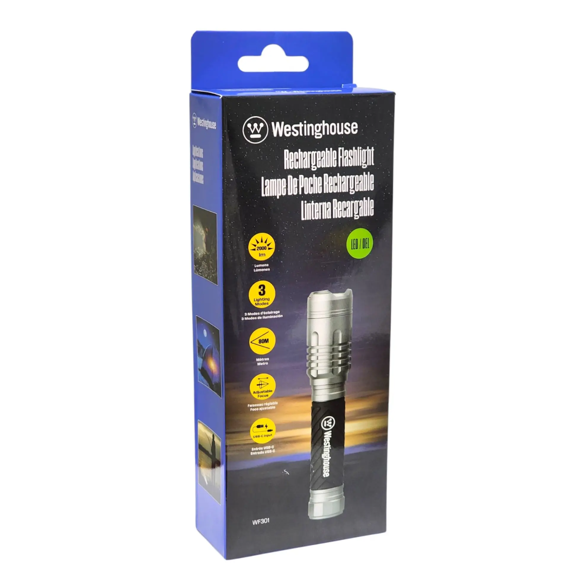 Linterna Recargable 2000 lúmenes Wf301-Cbh Westinghouse 3