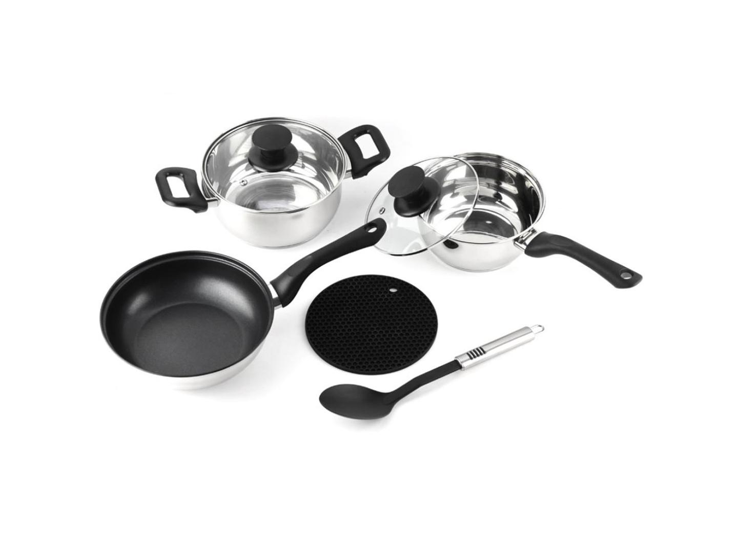 Batería de Cocina Max 7 Pzs Acero Inoxidable Vitrex 2