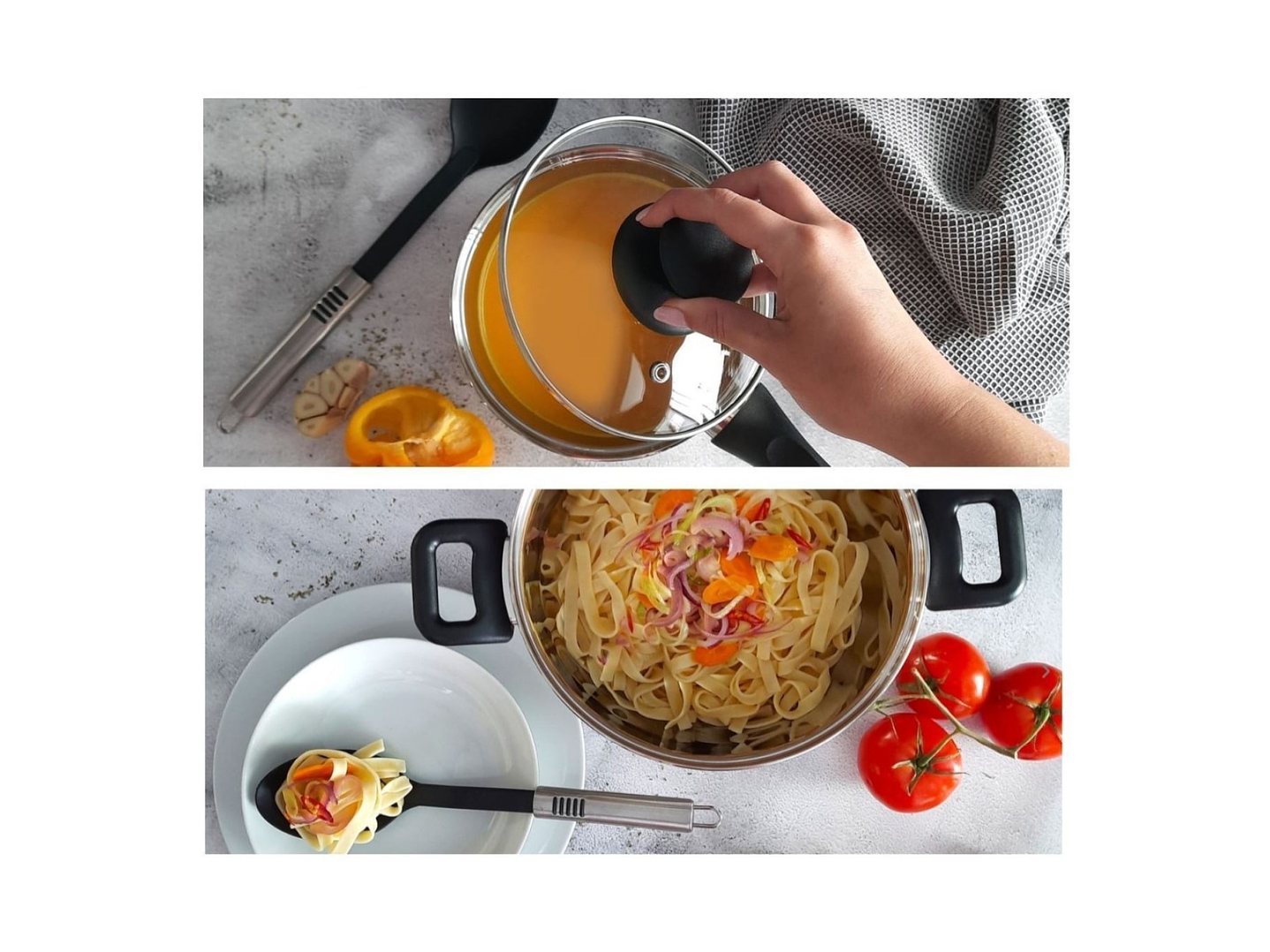 Batería de Cocina Max 7 Pzs Acero Inoxidable Vitrex 5