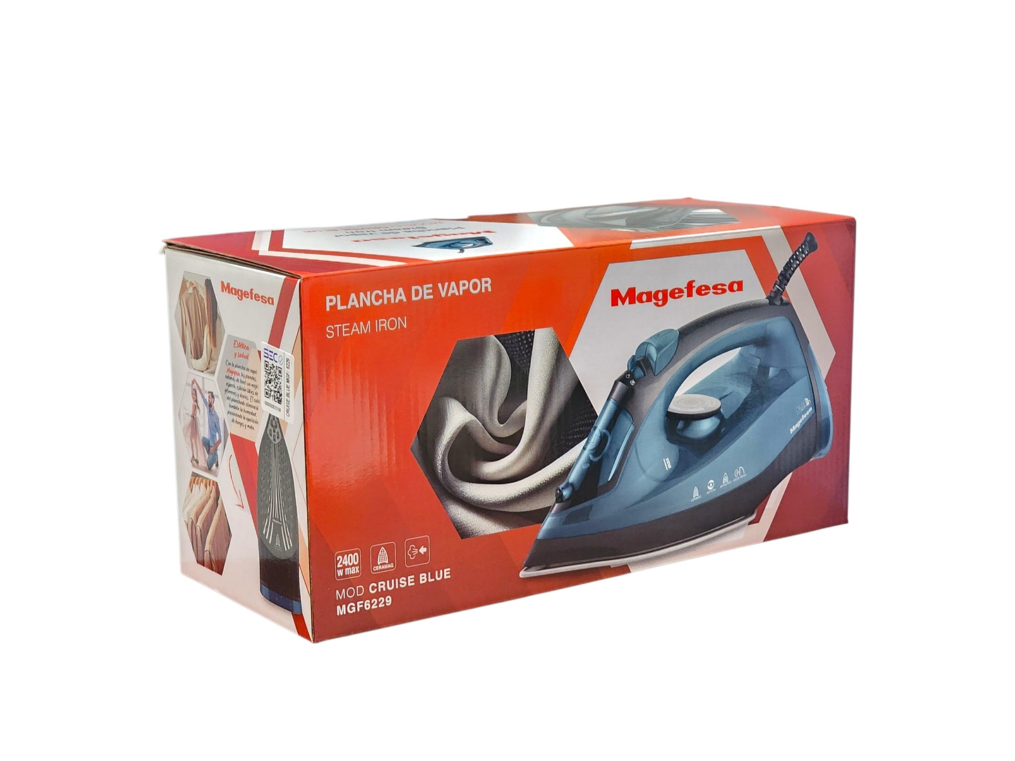 Plancha Vapor para Ropa 2400w Cruise Blue MGF6229 Magefesa 3