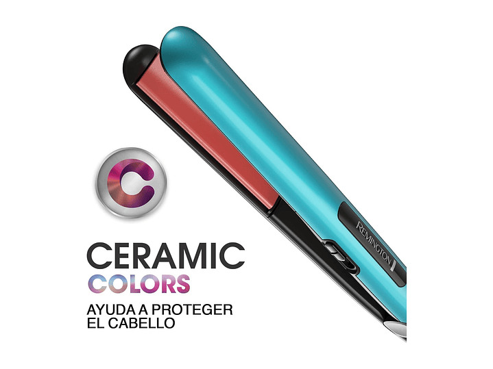 Plancha Alisadora Ceramic Colors S1520 Remington Azul 7