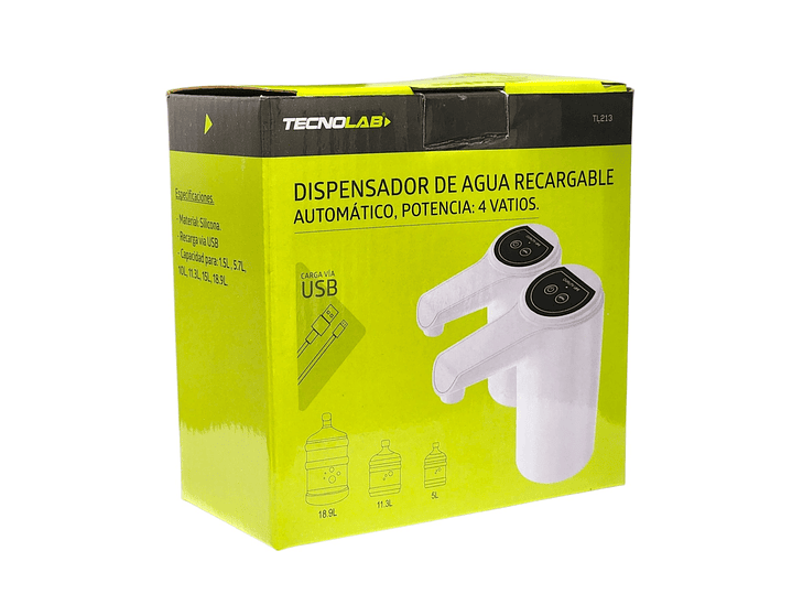 Dispensador de Agua Eléctrico Recargable Tecnolab TL213 6